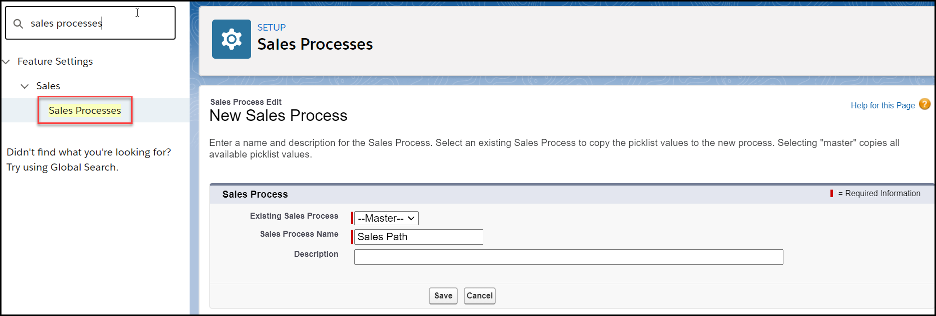 Sales Process in Salesforce aufsetzen